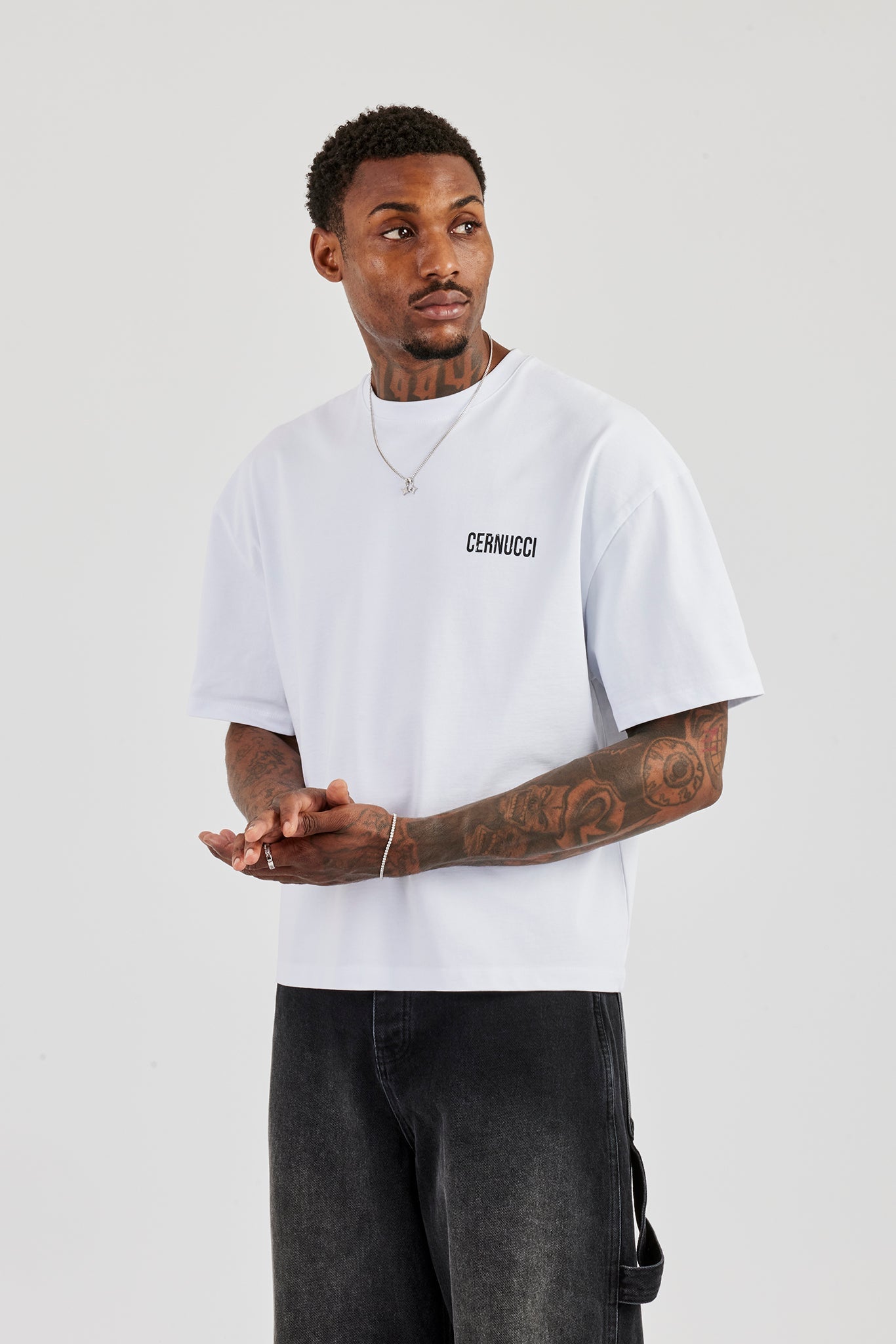 C Star Boxy T-Shirt - White